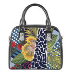 Exotic Patchwork Pattern Print Shoulder Handbag