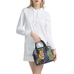 Exotic Patchwork Pattern Print Shoulder Handbag