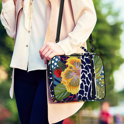 Exotic Patchwork Pattern Print Shoulder Strap Bible Bag