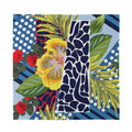 Exotic Patchwork Pattern Print Silk Bandana