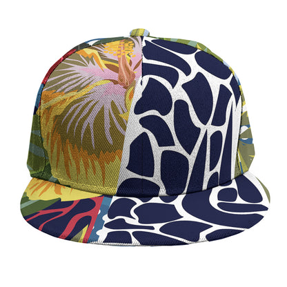 Exotic Patchwork Pattern Print Snapback Cap