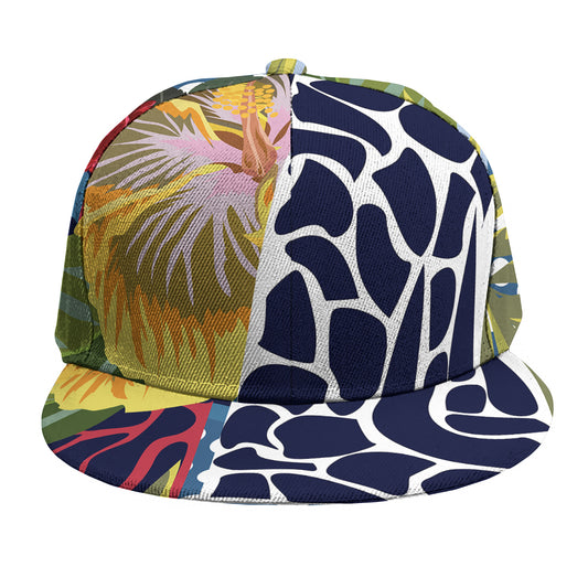 Exotic Patchwork Pattern Print Snapback Cap