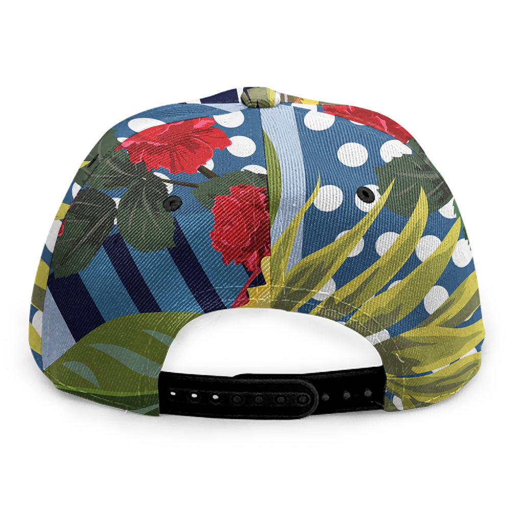 Exotic Patchwork Pattern Print Snapback Cap
