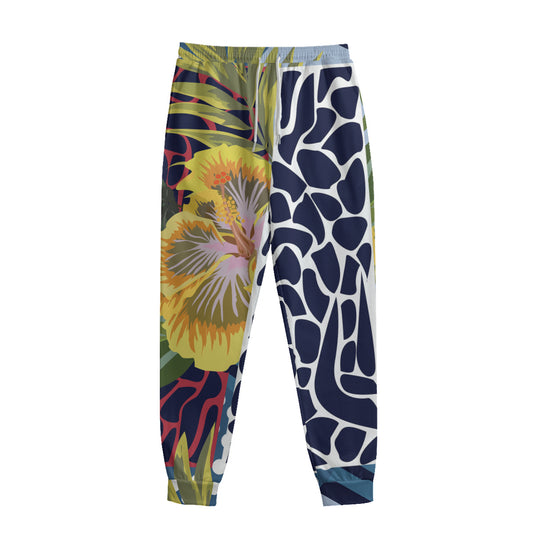 Exotic Patchwork Pattern Print Sweatpants