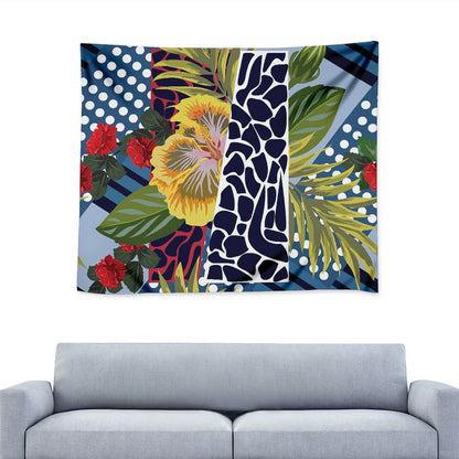 Exotic Patchwork Pattern Print Tapestry