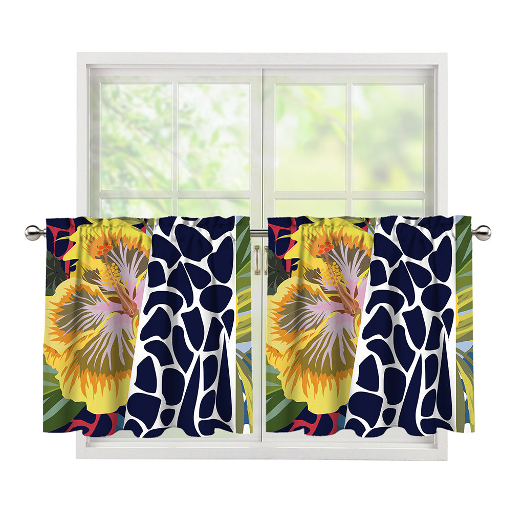 Exotic Patchwork Pattern Print Tier Curtains