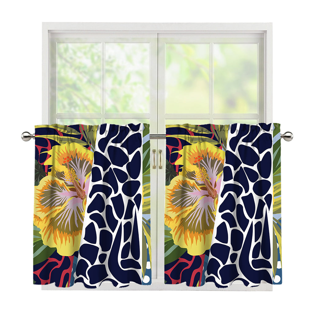 Exotic Patchwork Pattern Print Tier Curtains