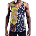 Exotic Patchwork Pattern Print Men's Workout Tank Top