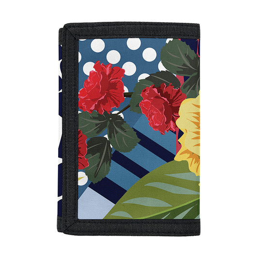 Exotic Patchwork Pattern Print Trifold Wallet