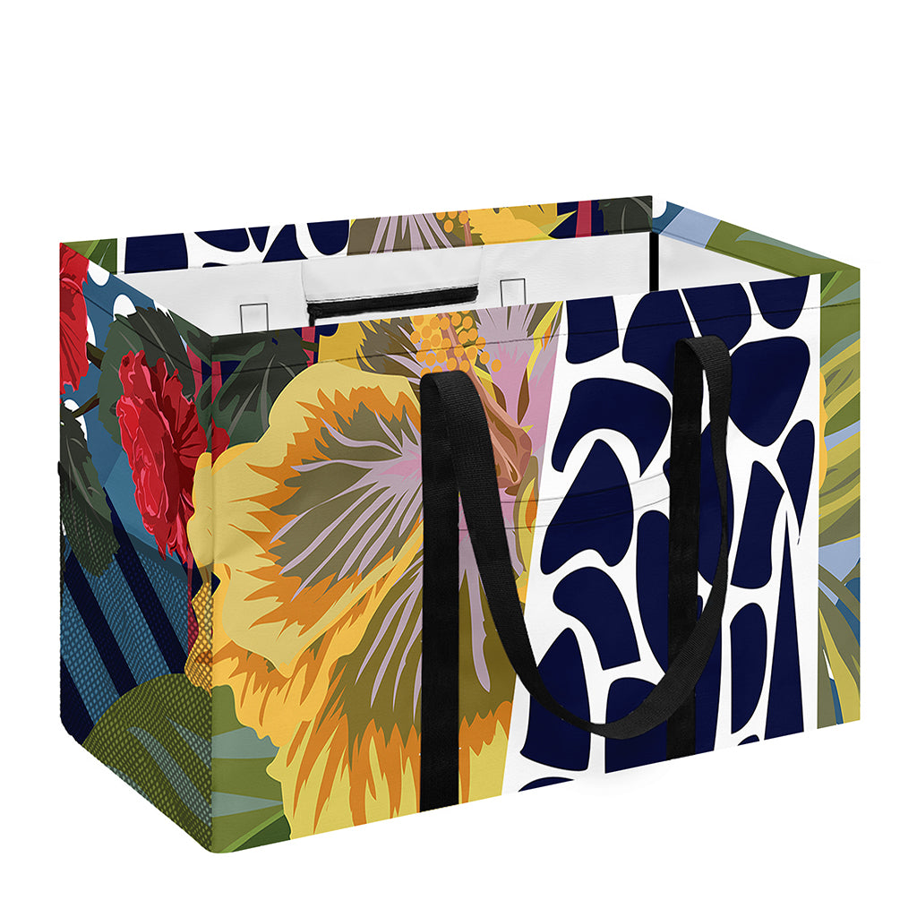 Exotic Patchwork Pattern Print Utility Tote Bag