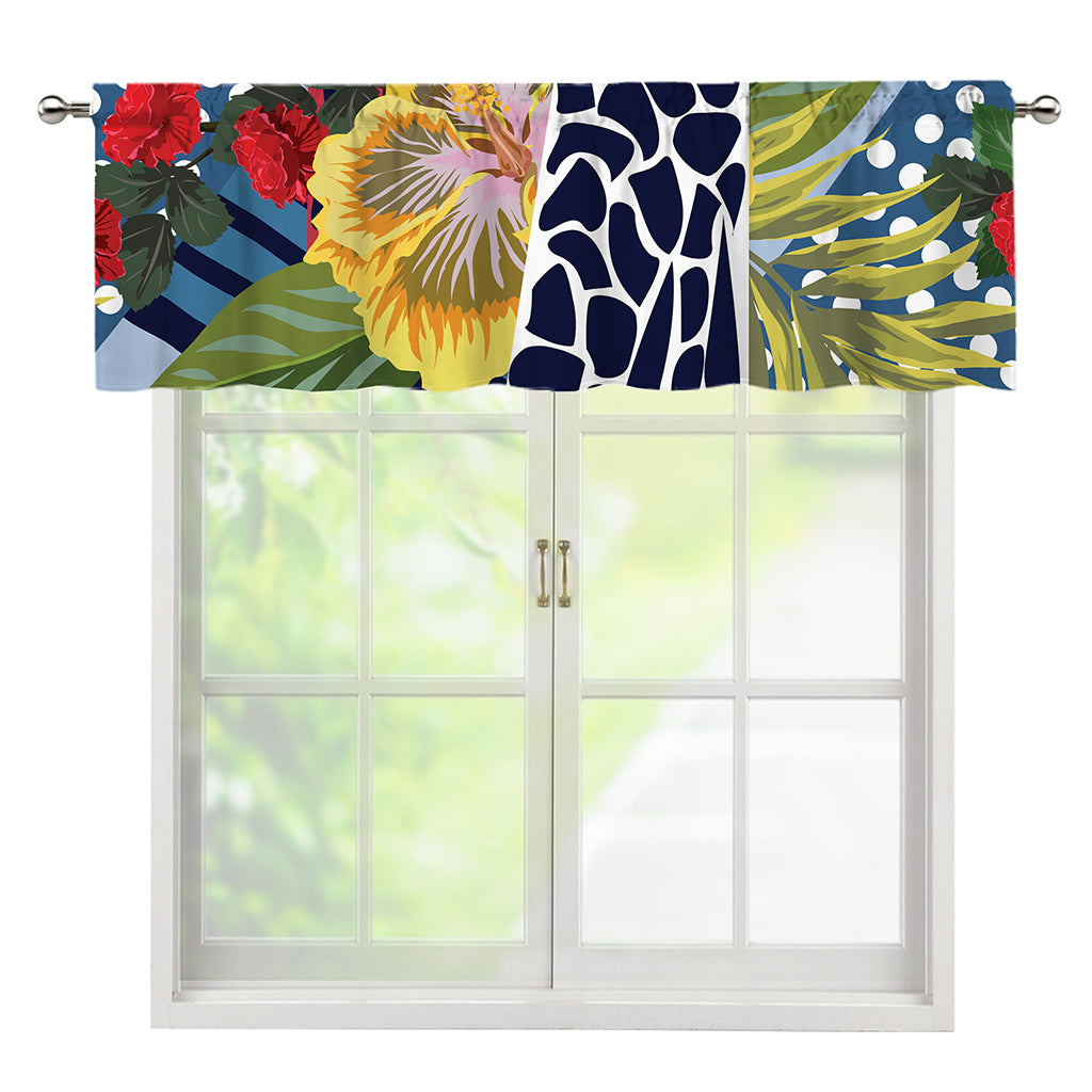Exotic Patchwork Pattern Print Window Valance