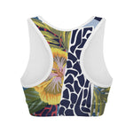 Exotic Patchwork Pattern Print Women's Sports Bra