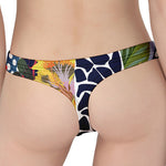 Exotic Patchwork Pattern Print Women's Thong