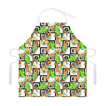 Exotic Tropical Giraffe Pattern Print Adjustable Apron