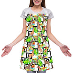 Exotic Tropical Giraffe Pattern Print Adjustable Apron