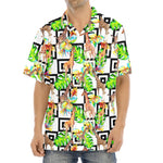 Exotic Tropical Giraffe Pattern Print Aloha Shirt
