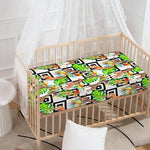 Exotic Tropical Giraffe Pattern Print Baby Crib Sheet