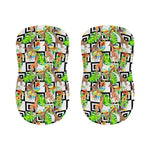 Exotic Tropical Giraffe Pattern Print Bar Stool Covers