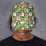 Exotic Tropical Giraffe Pattern Print Baseball Cap