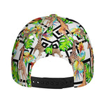 Exotic Tropical Giraffe Pattern Print Baseball Cap