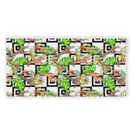 Exotic Tropical Giraffe Pattern Print Beach Towel