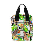 Exotic Tropical Giraffe Pattern Print Bible Tote Bag