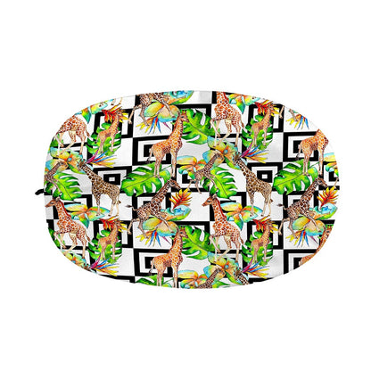 Exotic Tropical Giraffe Pattern Print Car Side Mirror Covers
