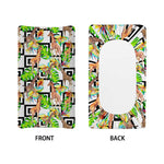 Exotic Tropical Giraffe Pattern Print Changing Pad Cover