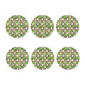 Exotic Tropical Giraffe Pattern Print Coaster Set