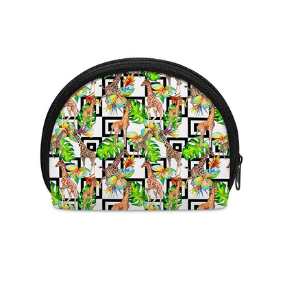 Exotic Tropical Giraffe Pattern Print Coin Purse