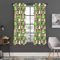 Exotic Tropical Giraffe Pattern Print Grommet Curtain Panels