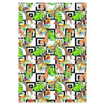 Exotic Tropical Giraffe Pattern Print Curtain