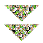 Exotic Tropical Giraffe Pattern Print Dog Bandana