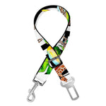 Exotic Tropical Giraffe Pattern Print Dog Seat Belt