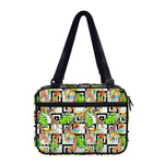 Exotic Tropical Giraffe Pattern Print Double Strap Bible Bag