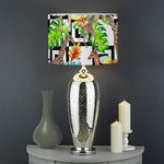 Exotic Tropical Giraffe Pattern Print Drum Lamp Shade