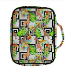 Exotic Tropical Giraffe Pattern Print Front Pocket Bible Bag