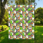 Exotic Tropical Giraffe Pattern Print Garden Flag