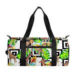 Exotic Tropical Giraffe Pattern Print Gym Bag