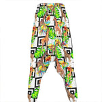 Exotic Tropical Giraffe Pattern Print Hammer Pants