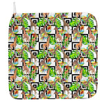 Exotic Tropical Giraffe Pattern Print Hand Towel