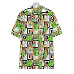 Exotic Tropical Giraffe Pattern Print Hawaiian Shirt