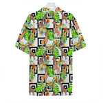 Exotic Tropical Giraffe Pattern Print Hawaiian Shirt