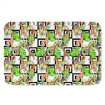 Exotic Tropical Giraffe Pattern Print Indoor Door Mat