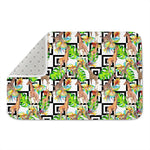Exotic Tropical Giraffe Pattern Print Indoor Door Mat