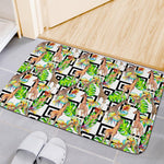 Exotic Tropical Giraffe Pattern Print Indoor Door Mat