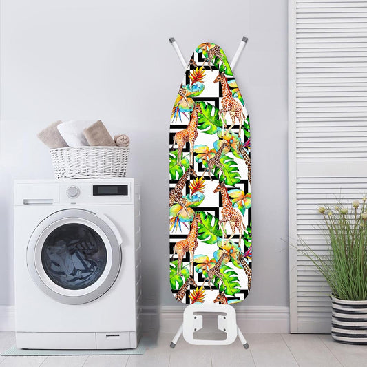Exotic Tropical Giraffe Pattern Print Ironing Board Cover