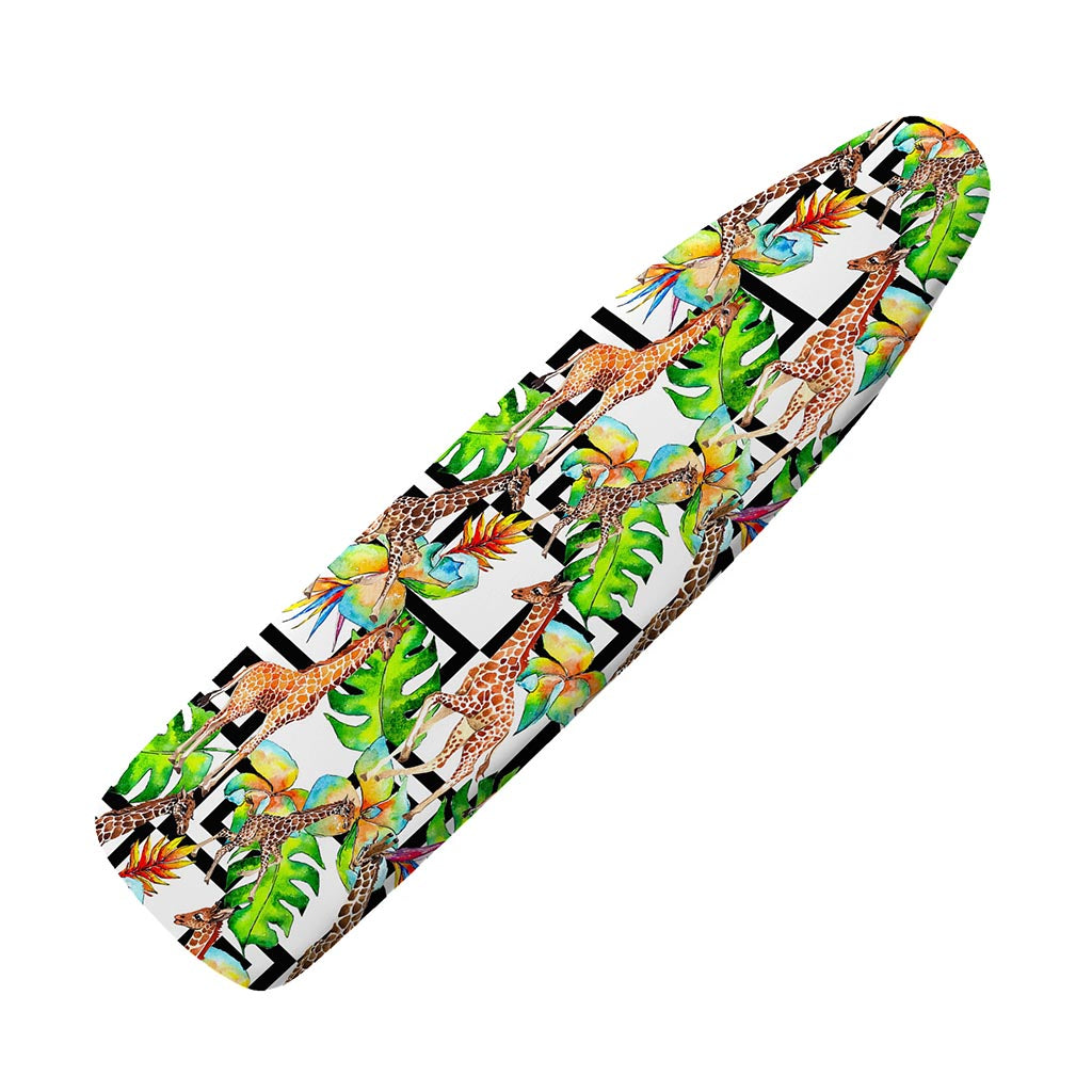 Exotic Tropical Giraffe Pattern Print Ironing Board Cover
