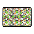 Exotic Tropical Giraffe Pattern Print Kitchen Mat