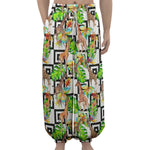 Exotic Tropical Giraffe Pattern Print Lantern Pants